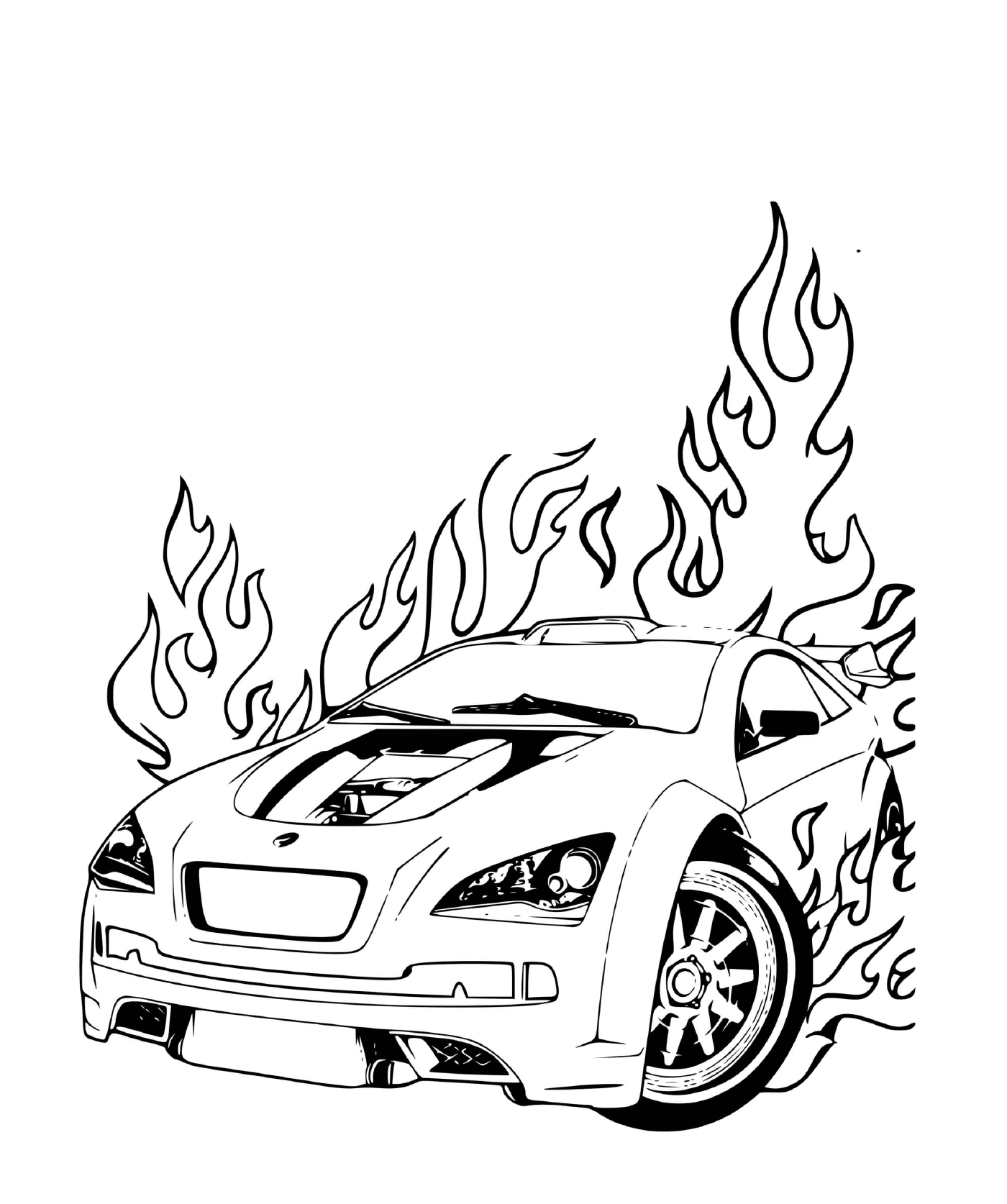  El coche Ford se encendió 