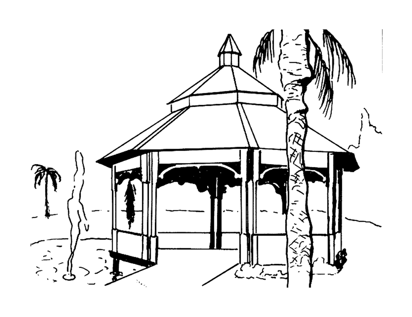  shelter on quiet beach 