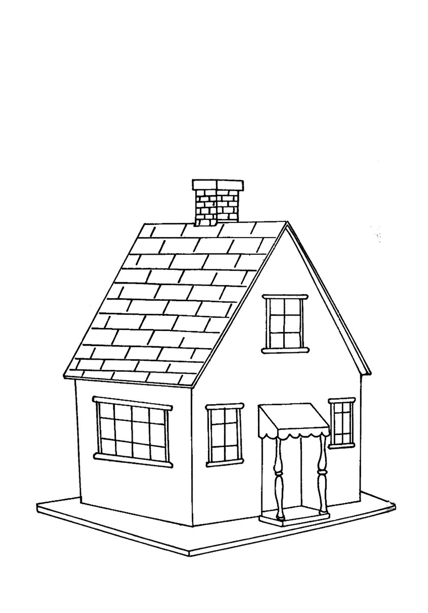  casa classica semplice caldo 