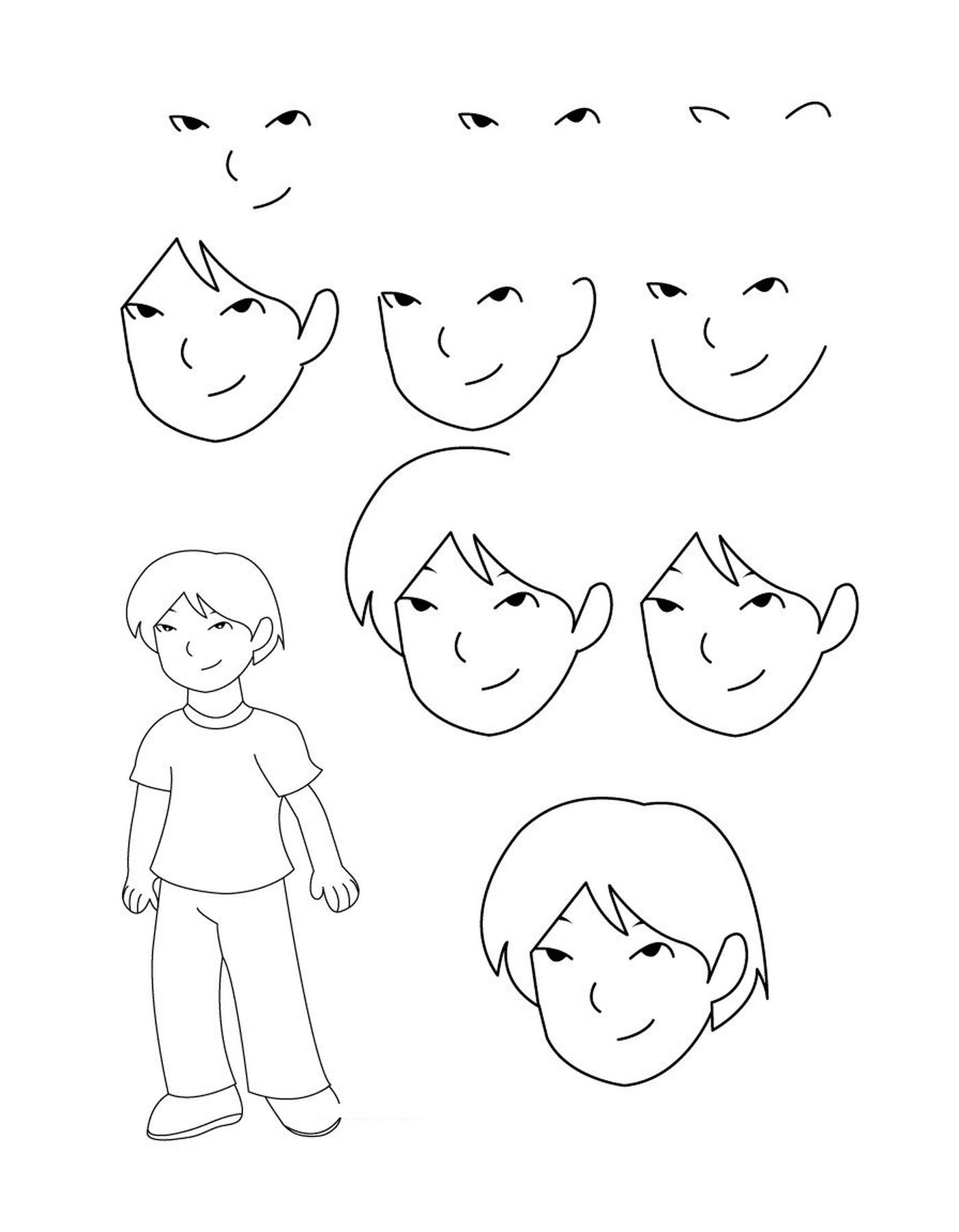  How to draw a boy 