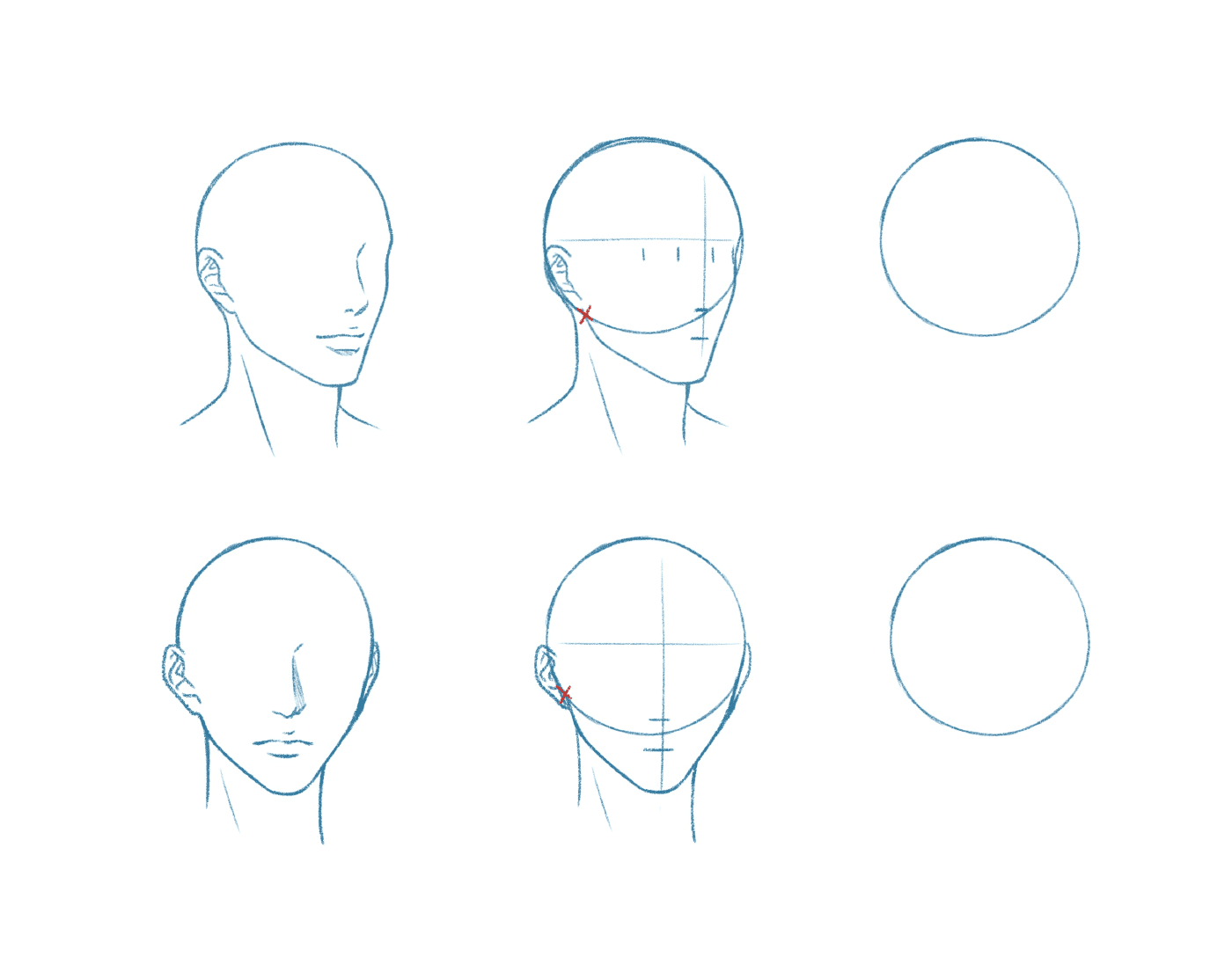  Как рисовать лицо 