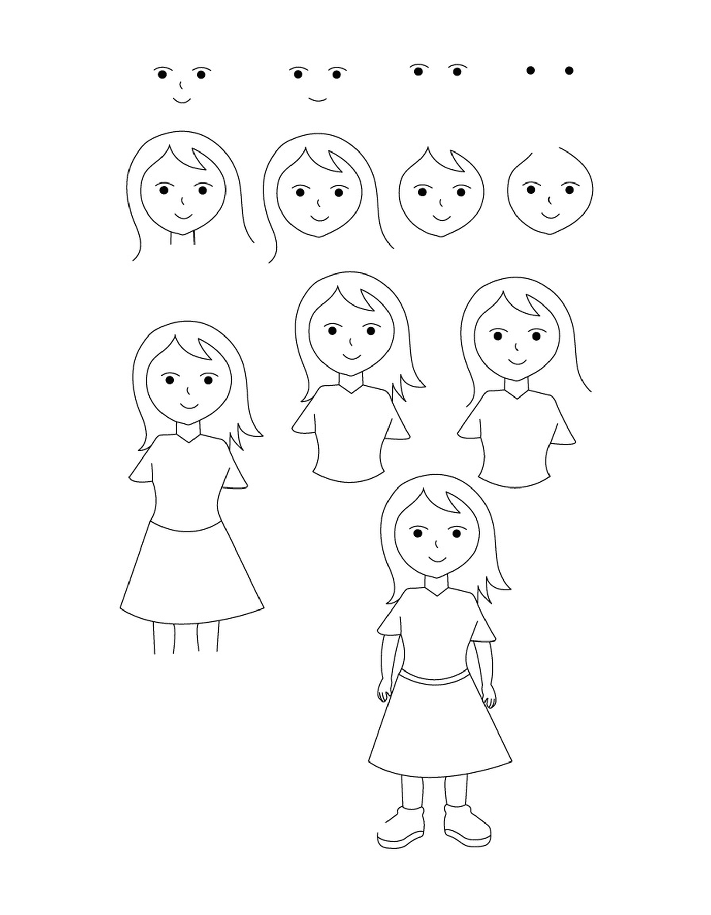  How to draw a girl 