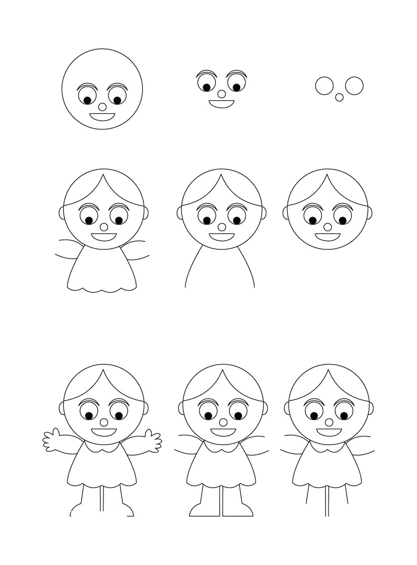  Как рисовать куклу 