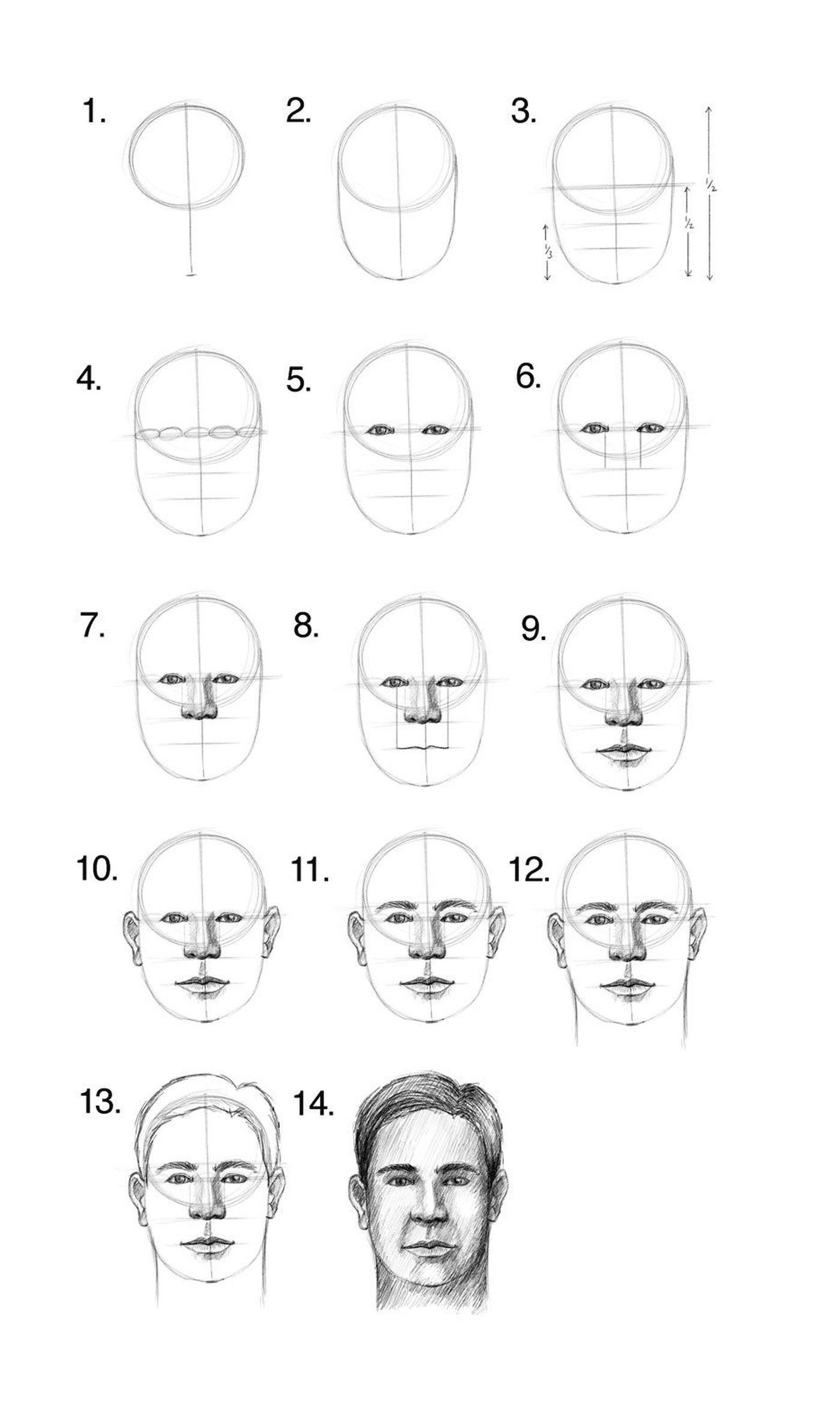  How to draw a realistic face 