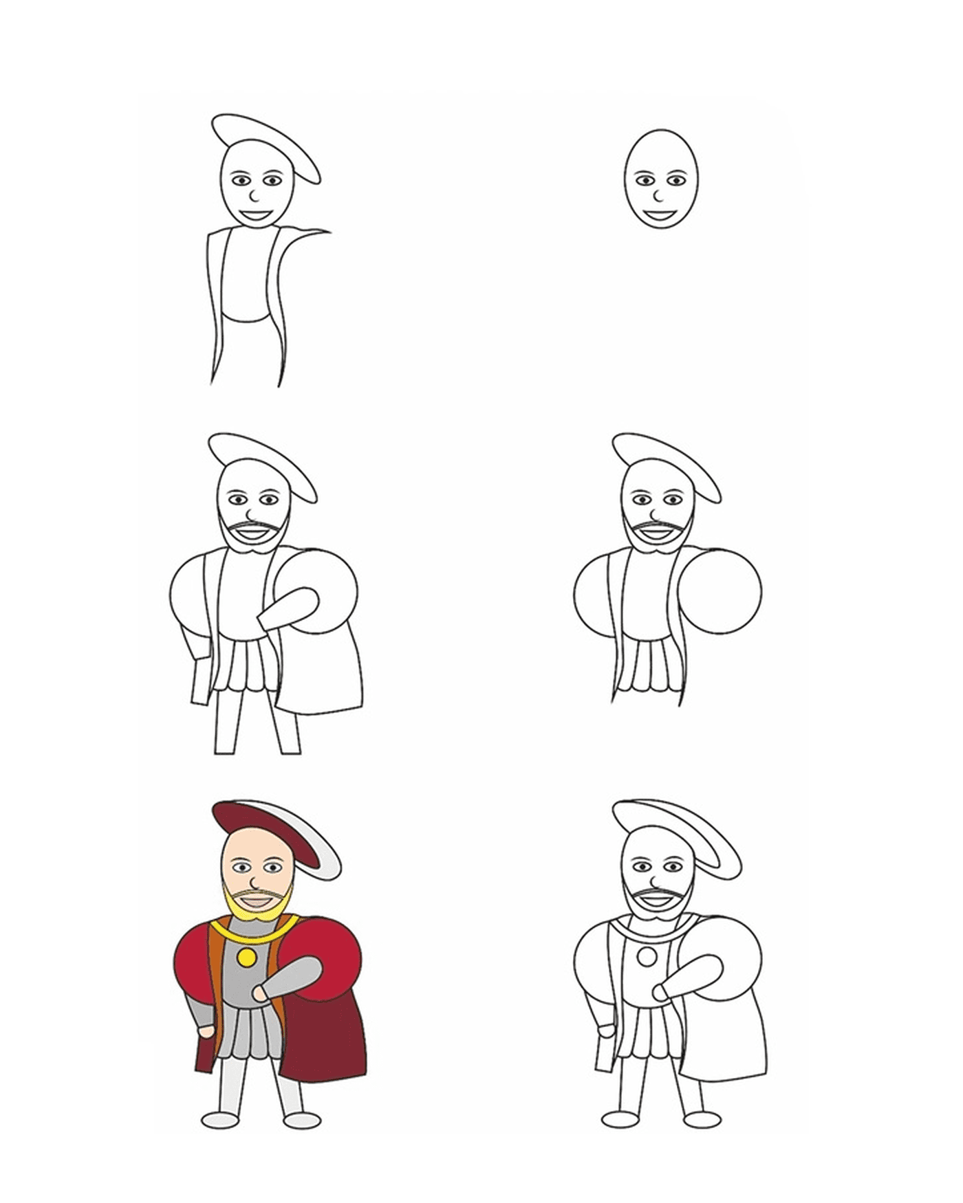  How to draw Henry VIII 