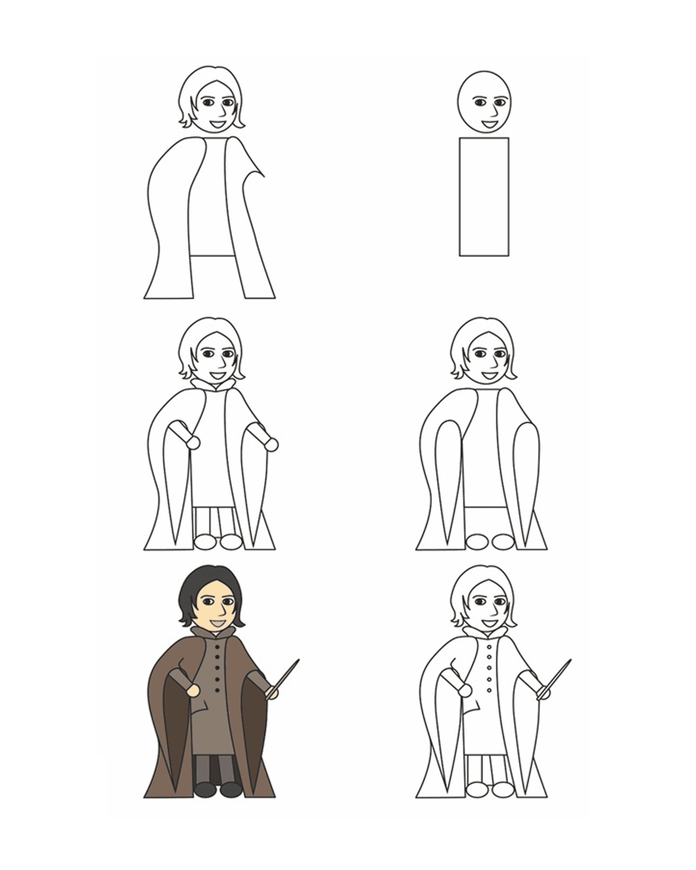  How to draw Severus Rogue 