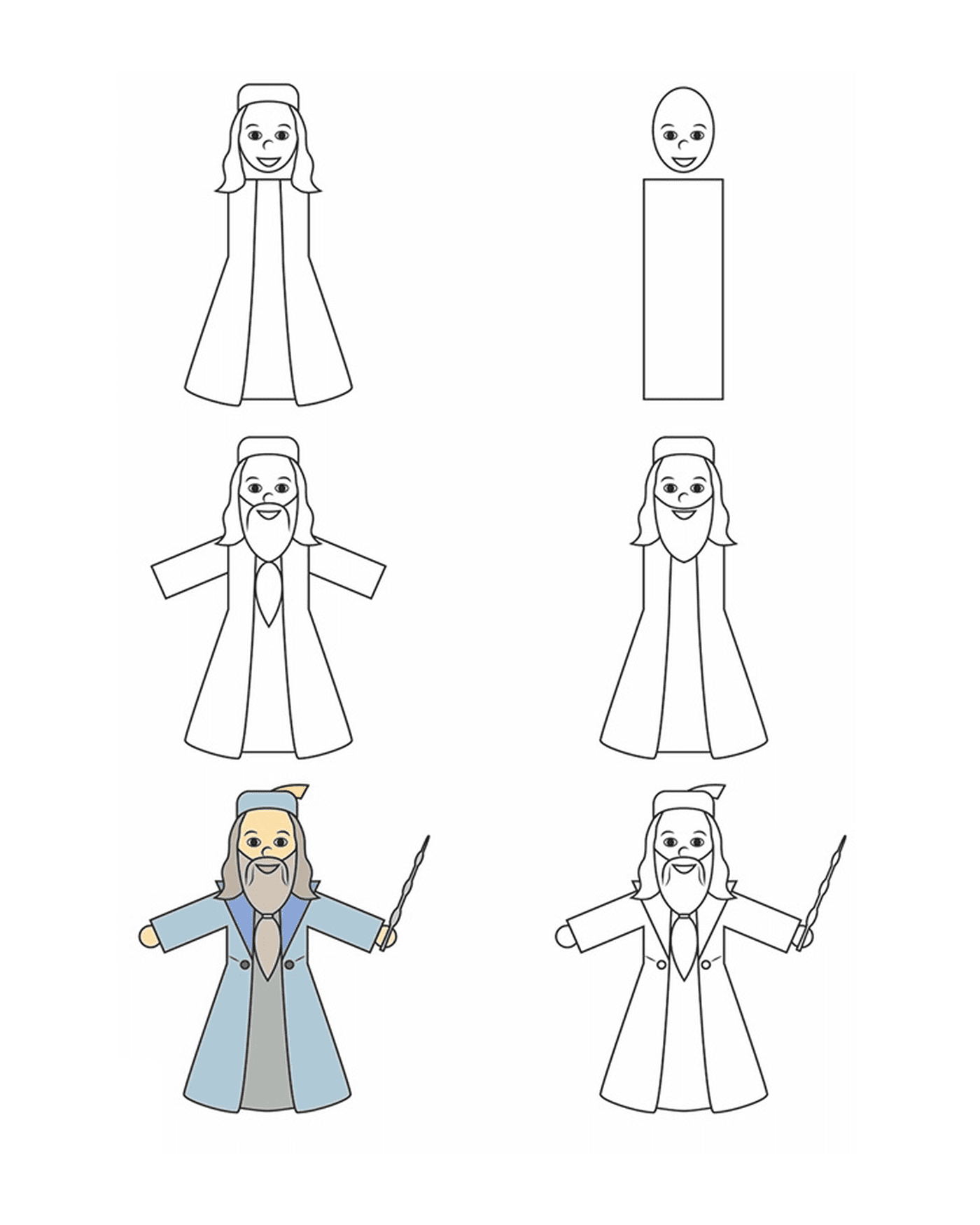  How to draw Albus Dumbledore 