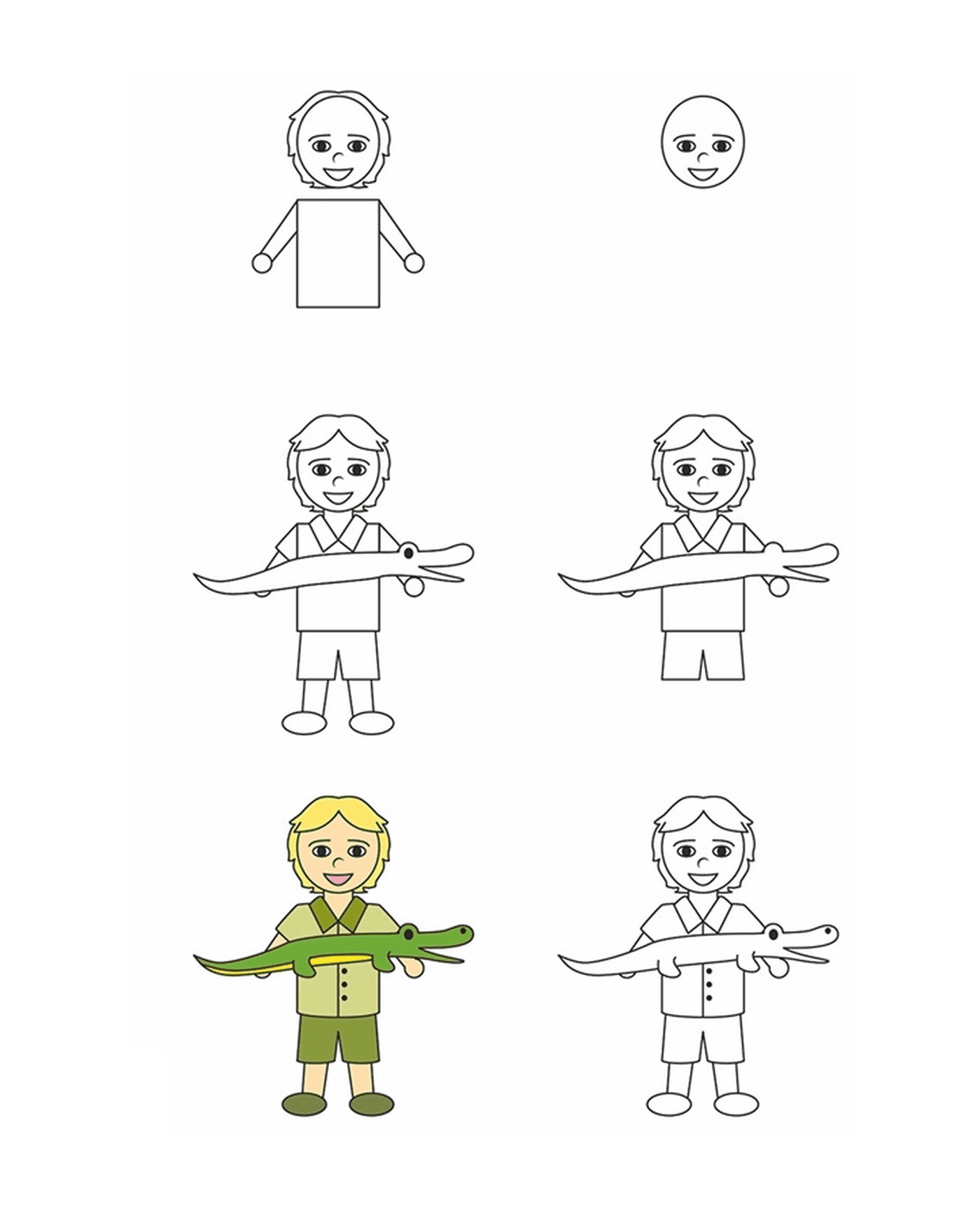  How to draw Steve Irwin 