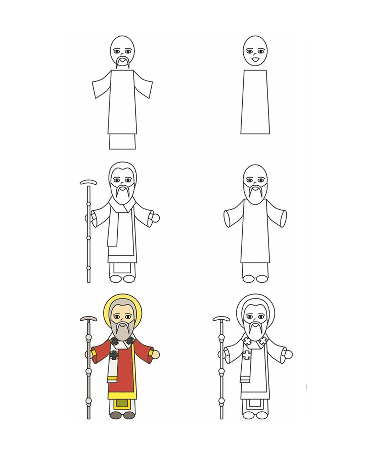  How to draw St. Andrew 