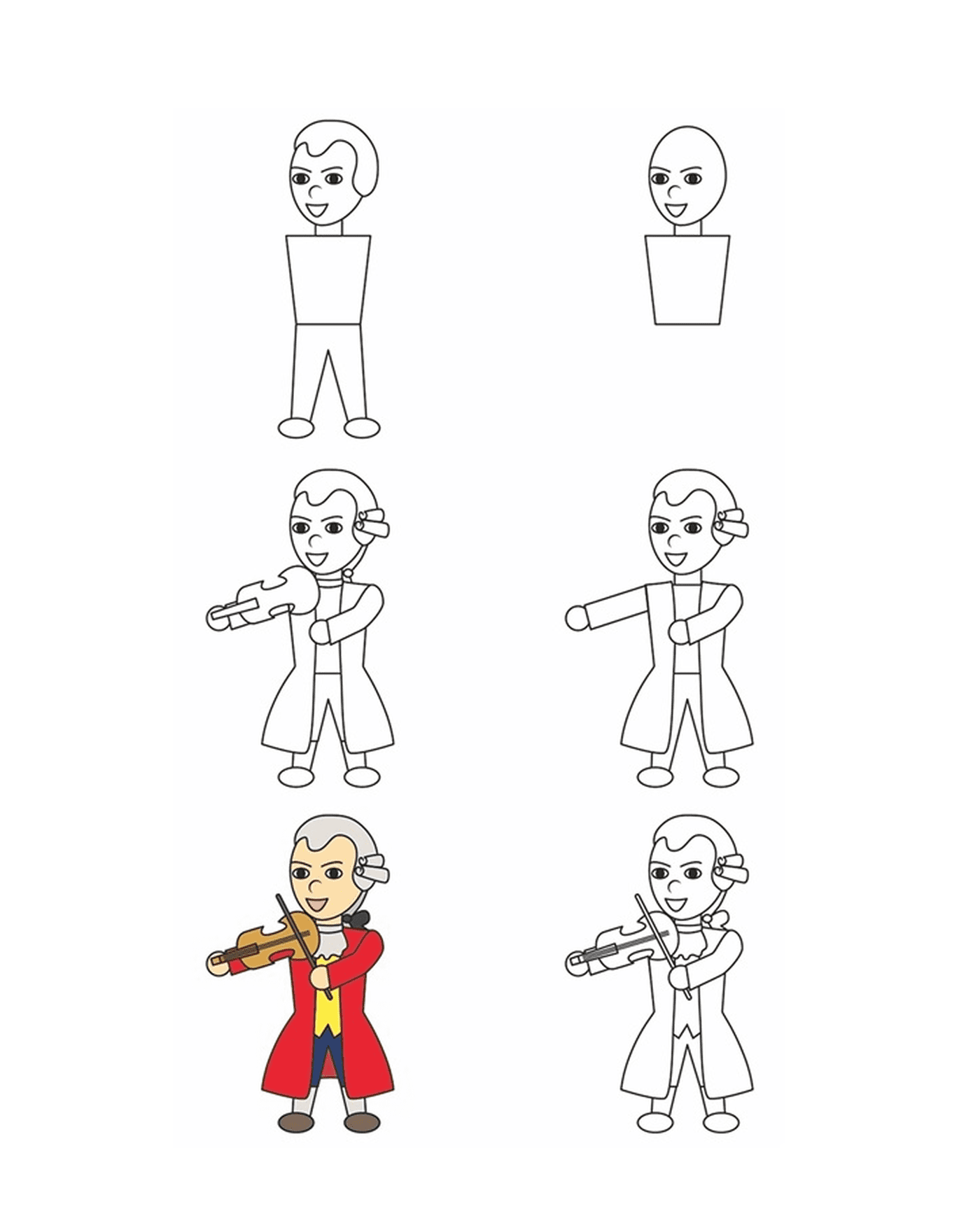  How to draw Mozart 