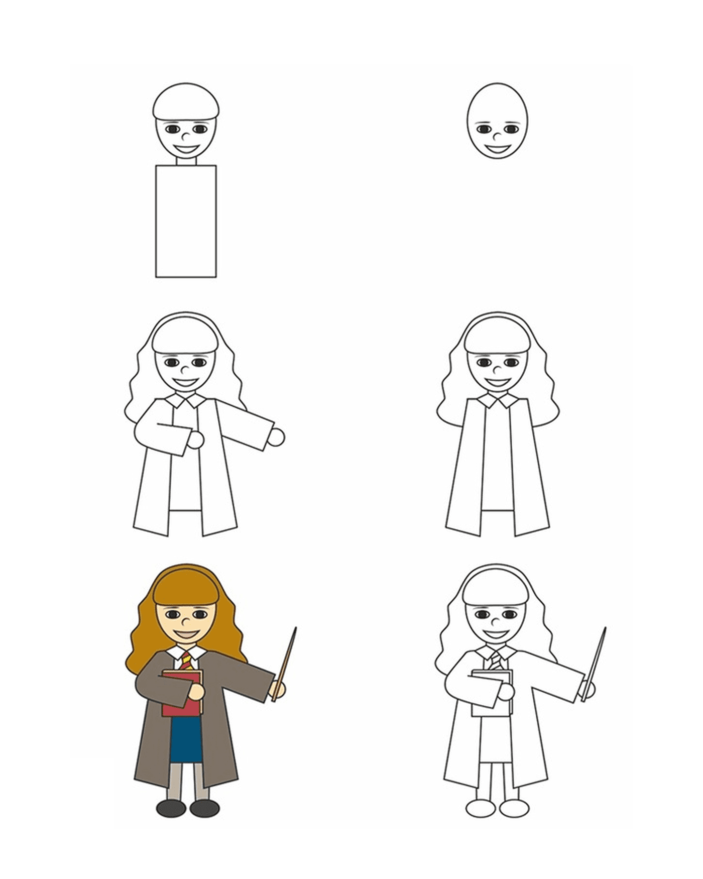  How to draw Hermione Granger 