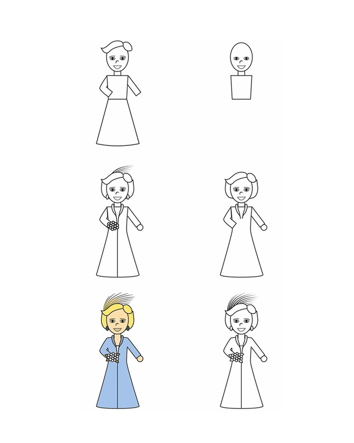  How to draw a girl step by step 