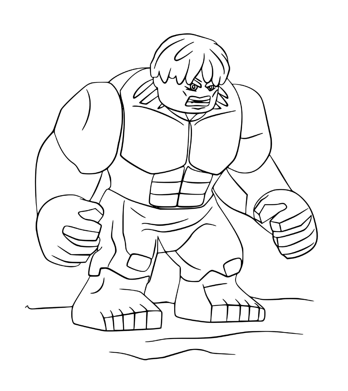  Charakter von Lego Hulk mit imposantem Körper 