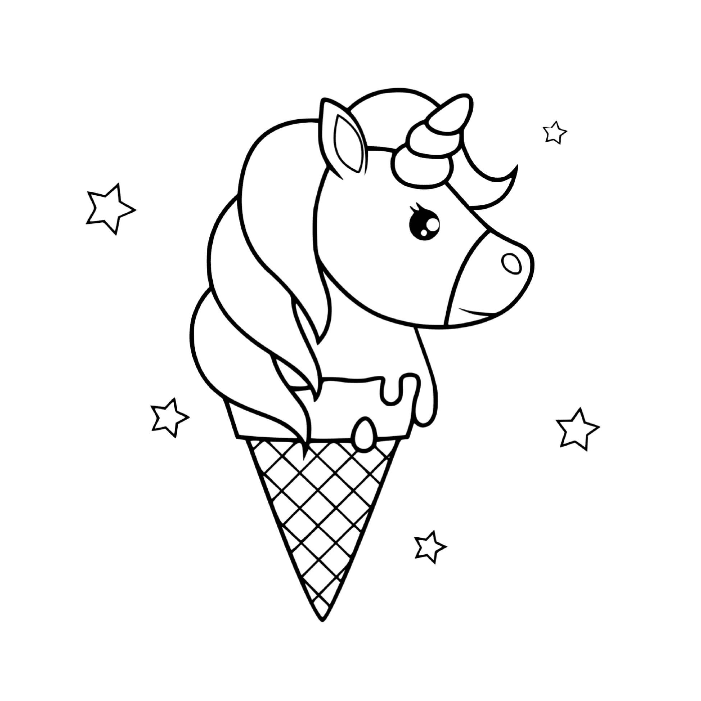  Strawberry unicorn ice cream 