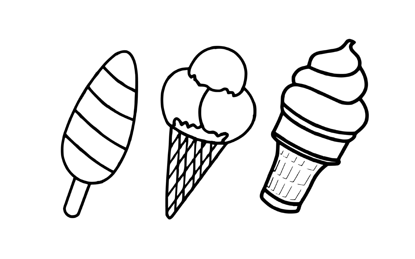 Vanilla sorbet ice cream