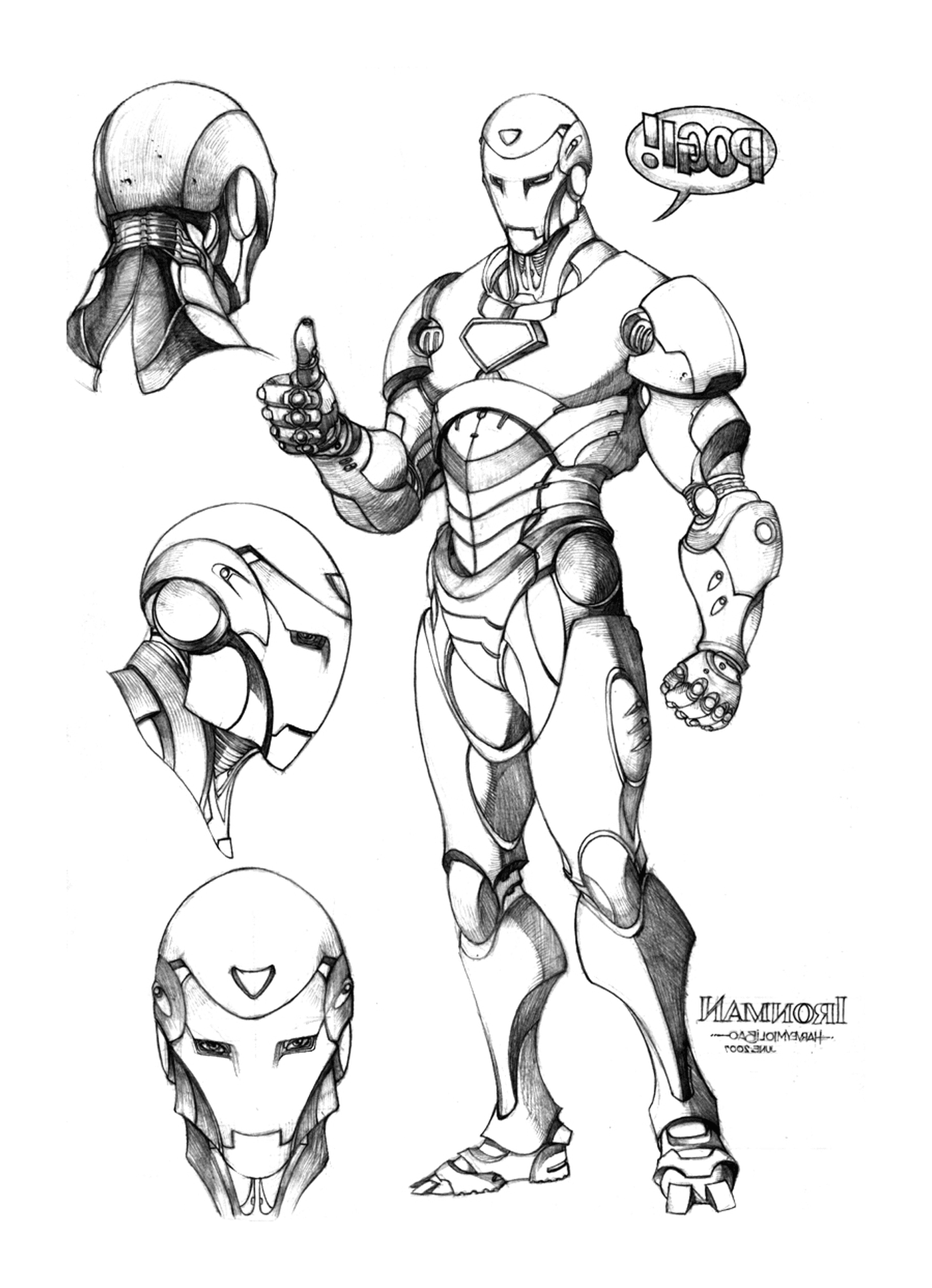  Hombre en la armadura de Iron Man alternativa 