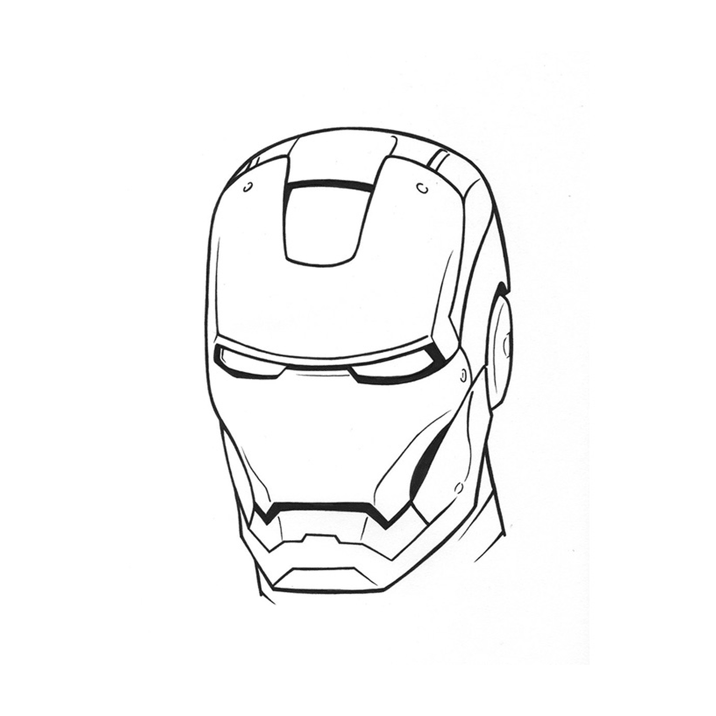  Iron Man head with helmet 