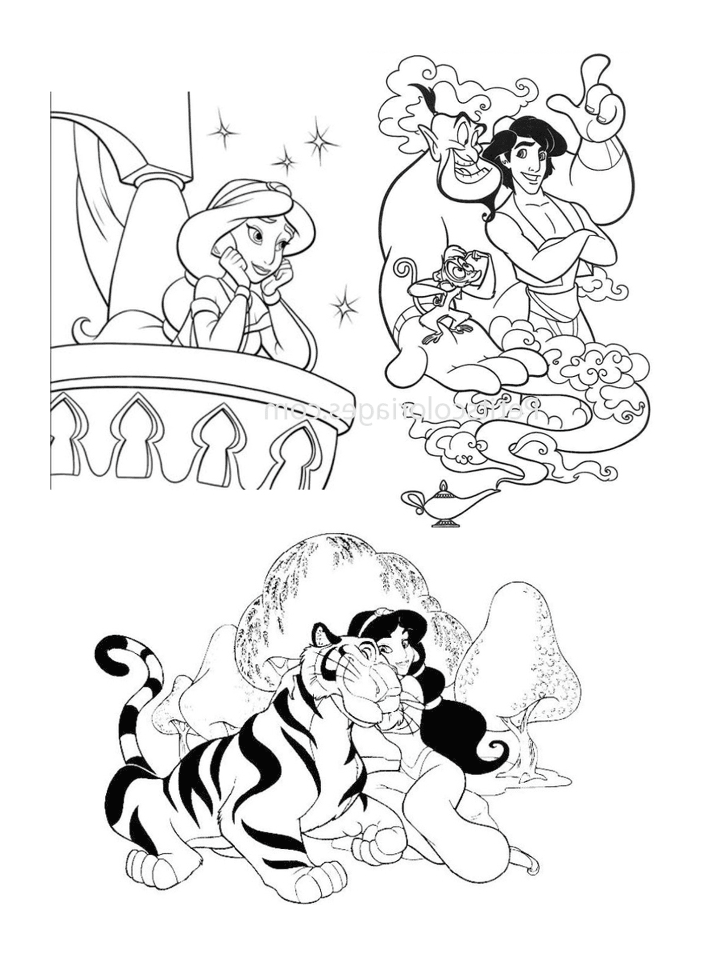  Jasmine piensa en Aladino 