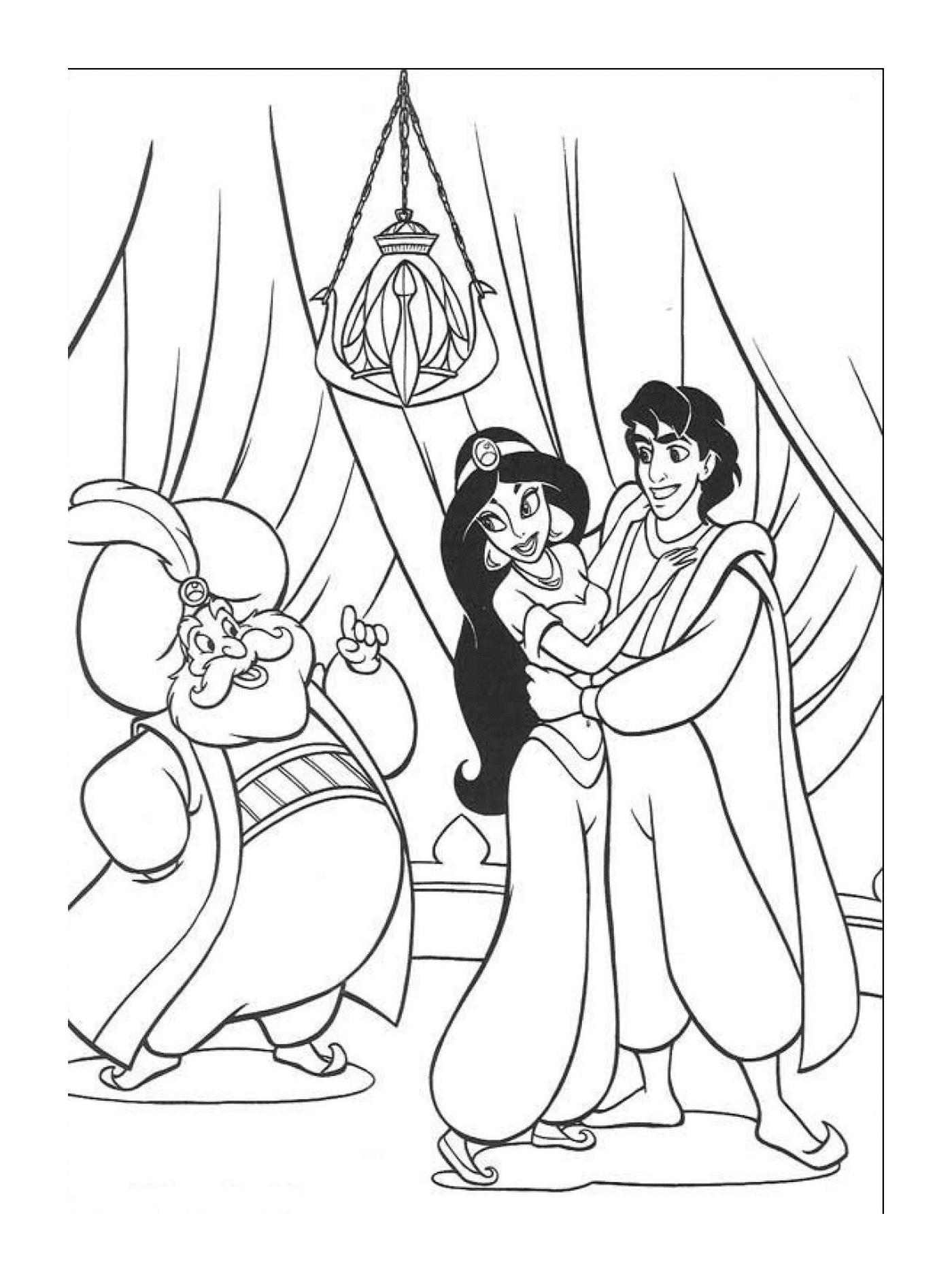  Aladdin bailando con Jasmine 