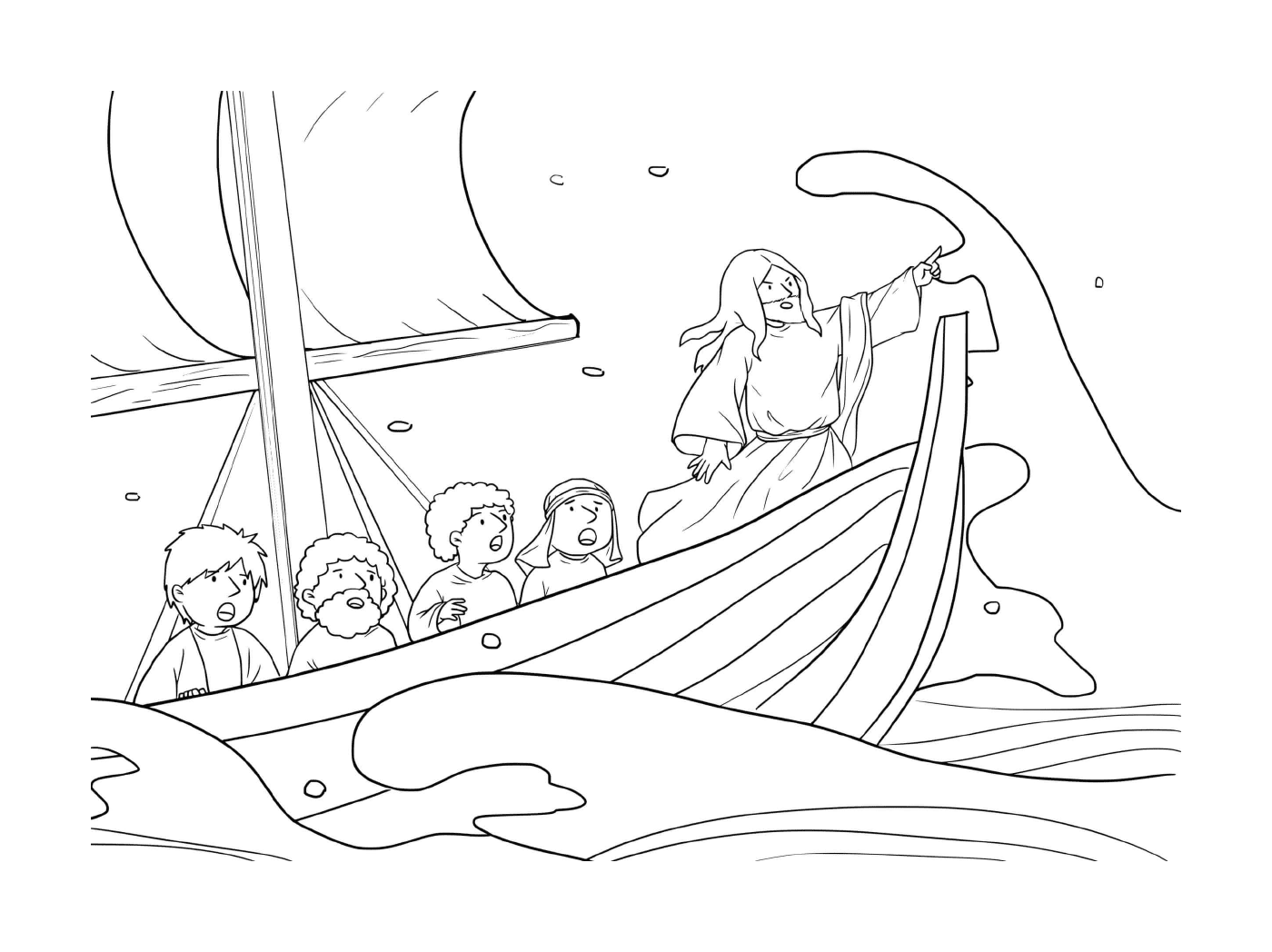  Gesù su una barca 