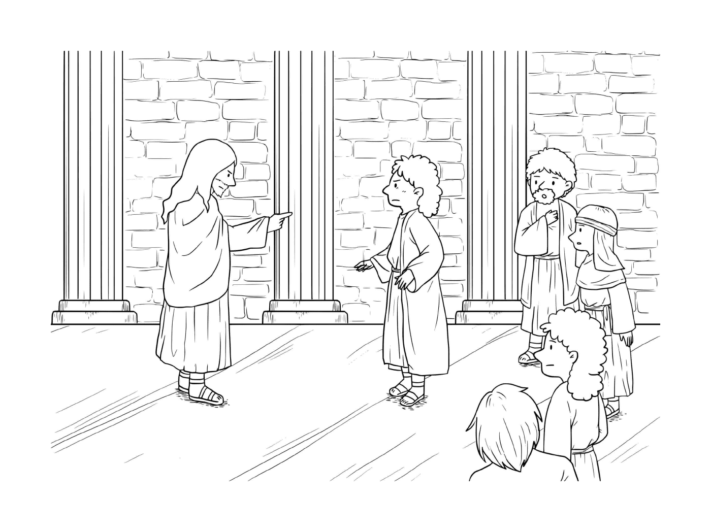  Diablo Jesús en la Sinagoga 