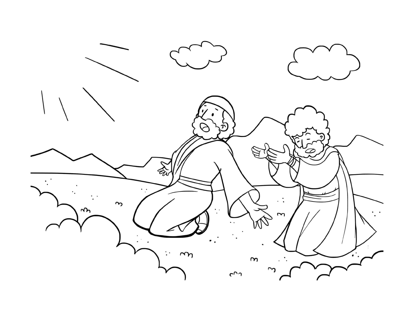  Felsen von Moses, Mann und Frau 