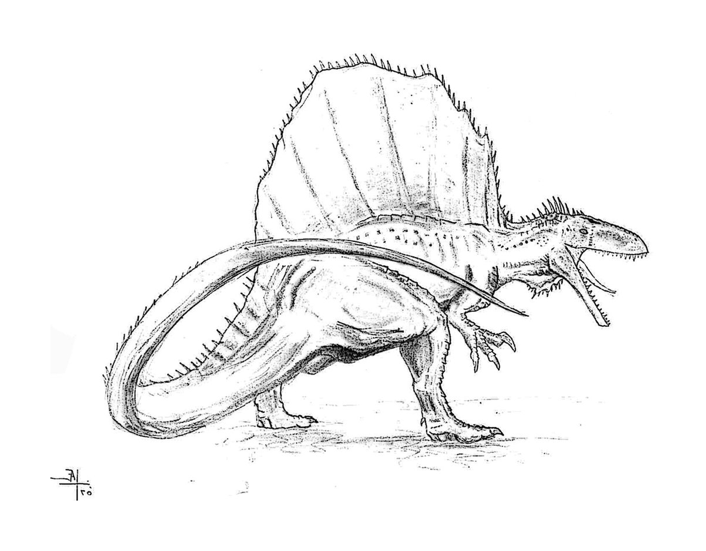  Спинозавр, величественный динозавр 