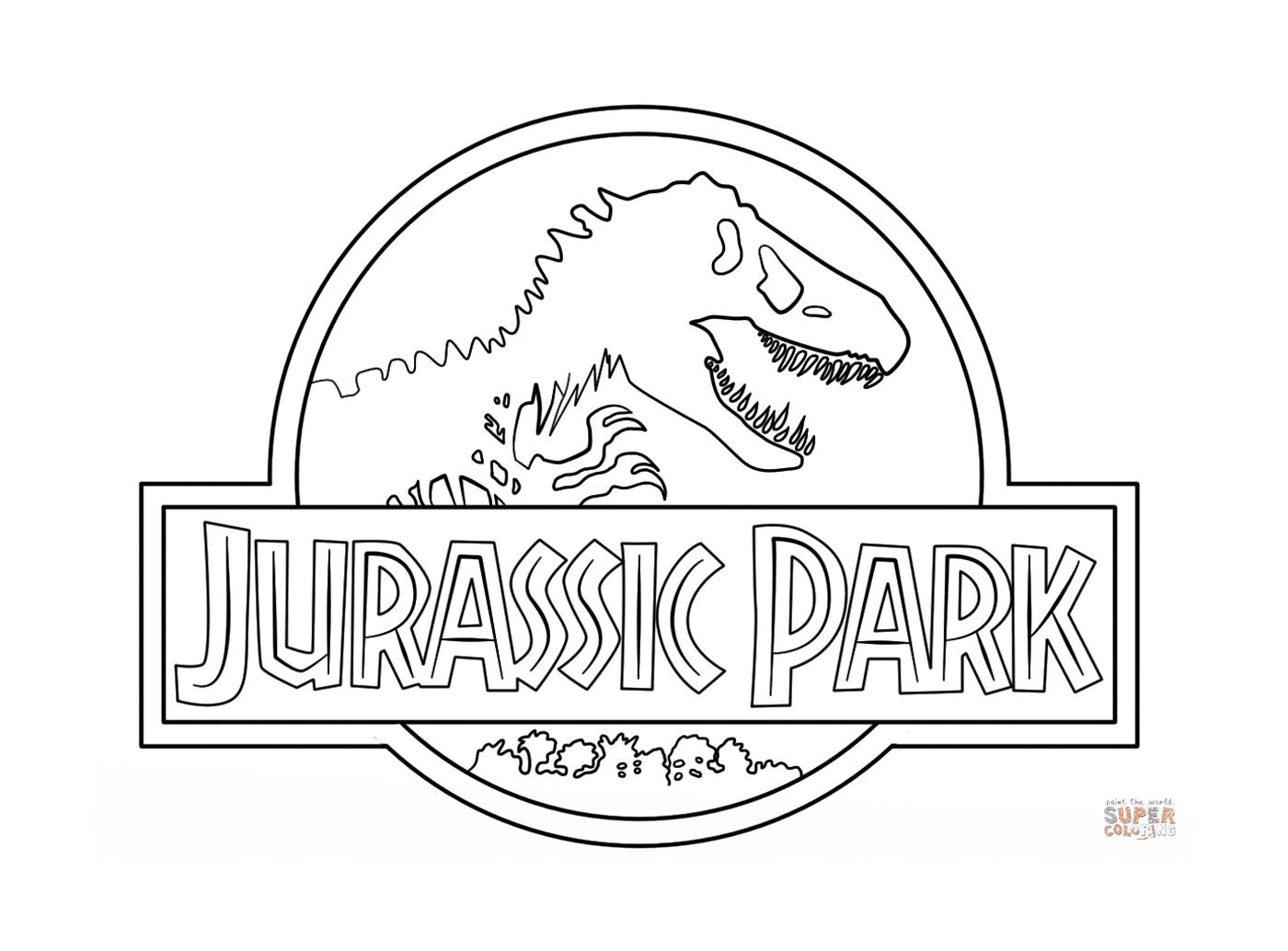  Logo Parque Jurásico, el medio ambiente sobre todo 