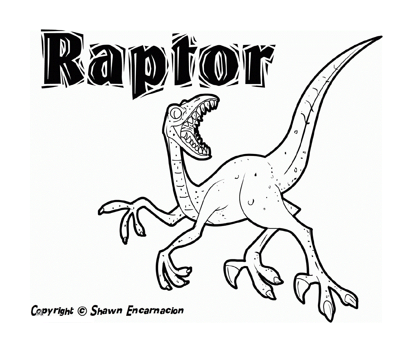  Raptor aus Jurassic Park, agiles Raubtier 