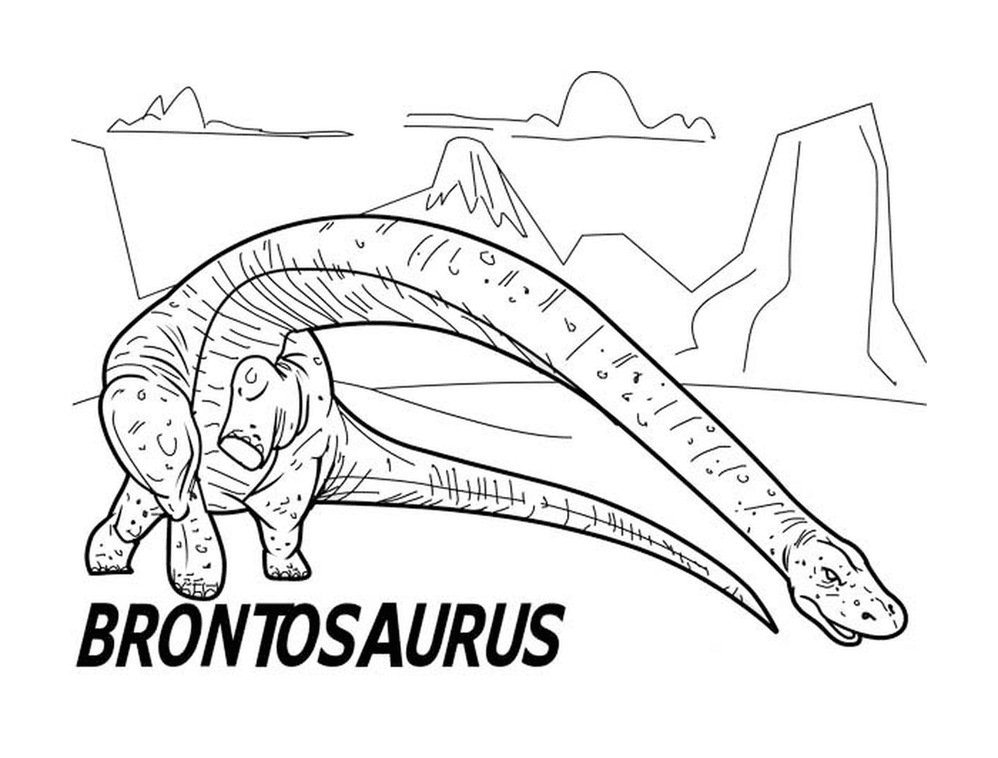  Brontosaurus of Jurassic, encounter with dinosaurs 