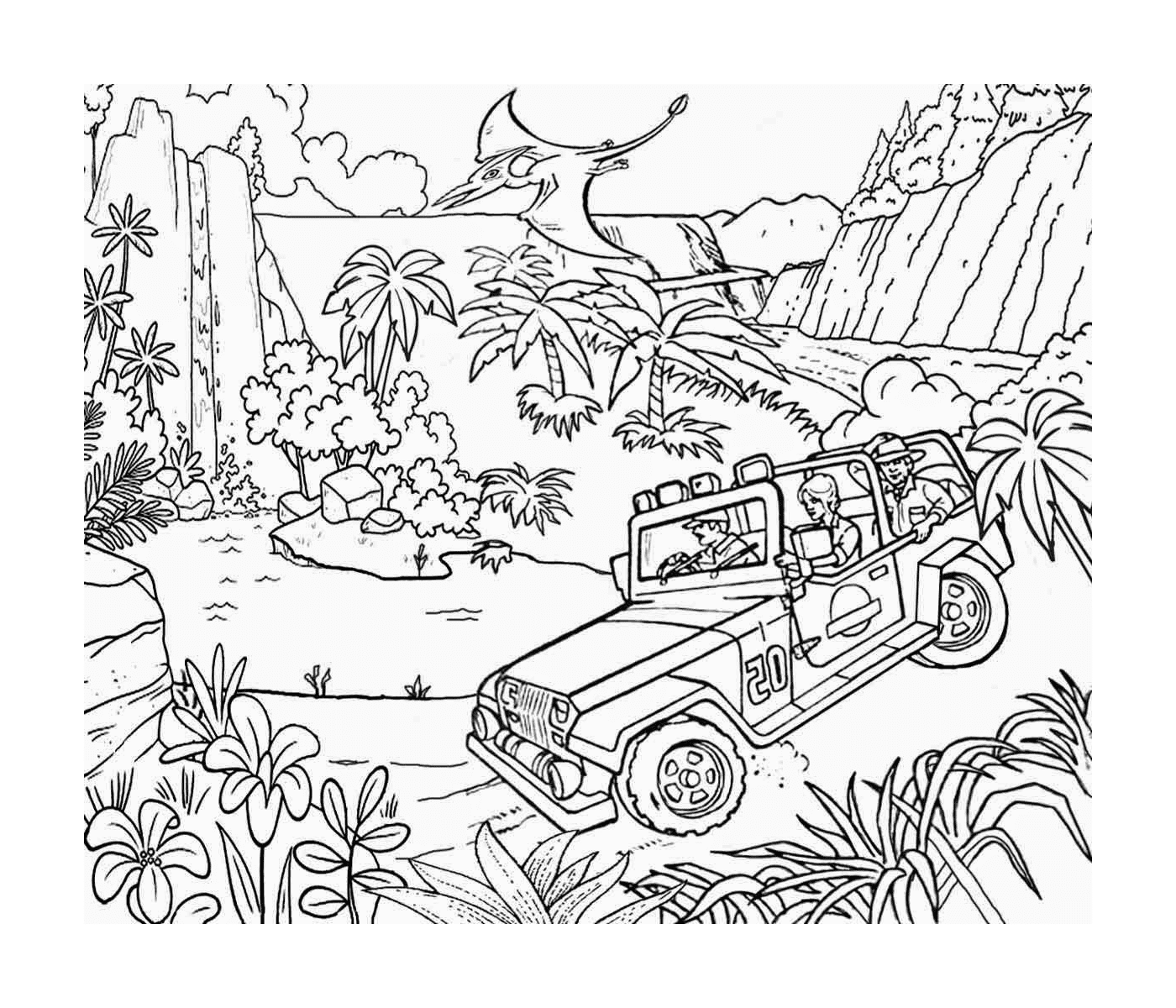  Jeep in the jungle of Jurassic Park, an ongoing adventure 