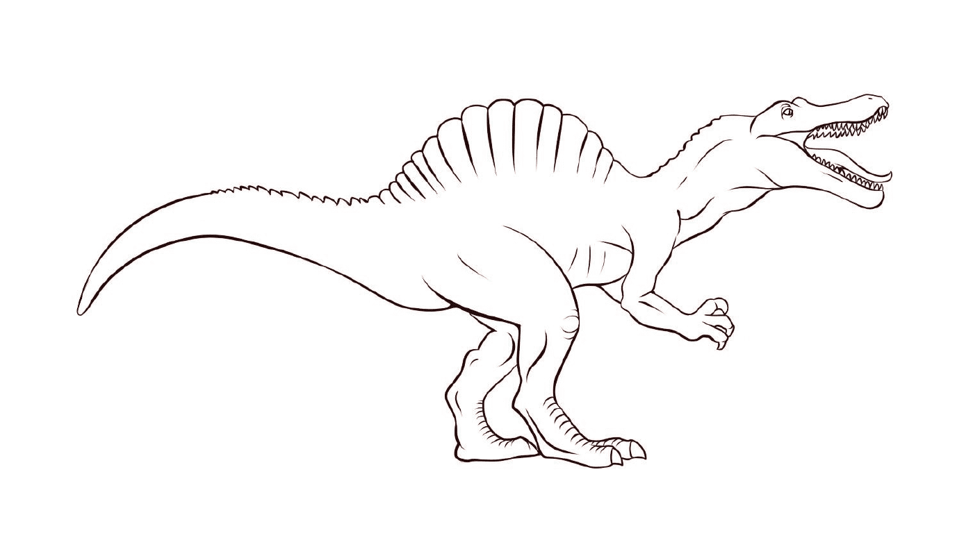  Dinosaurier Kind, einfache Zeichnung des Jurassic Park 