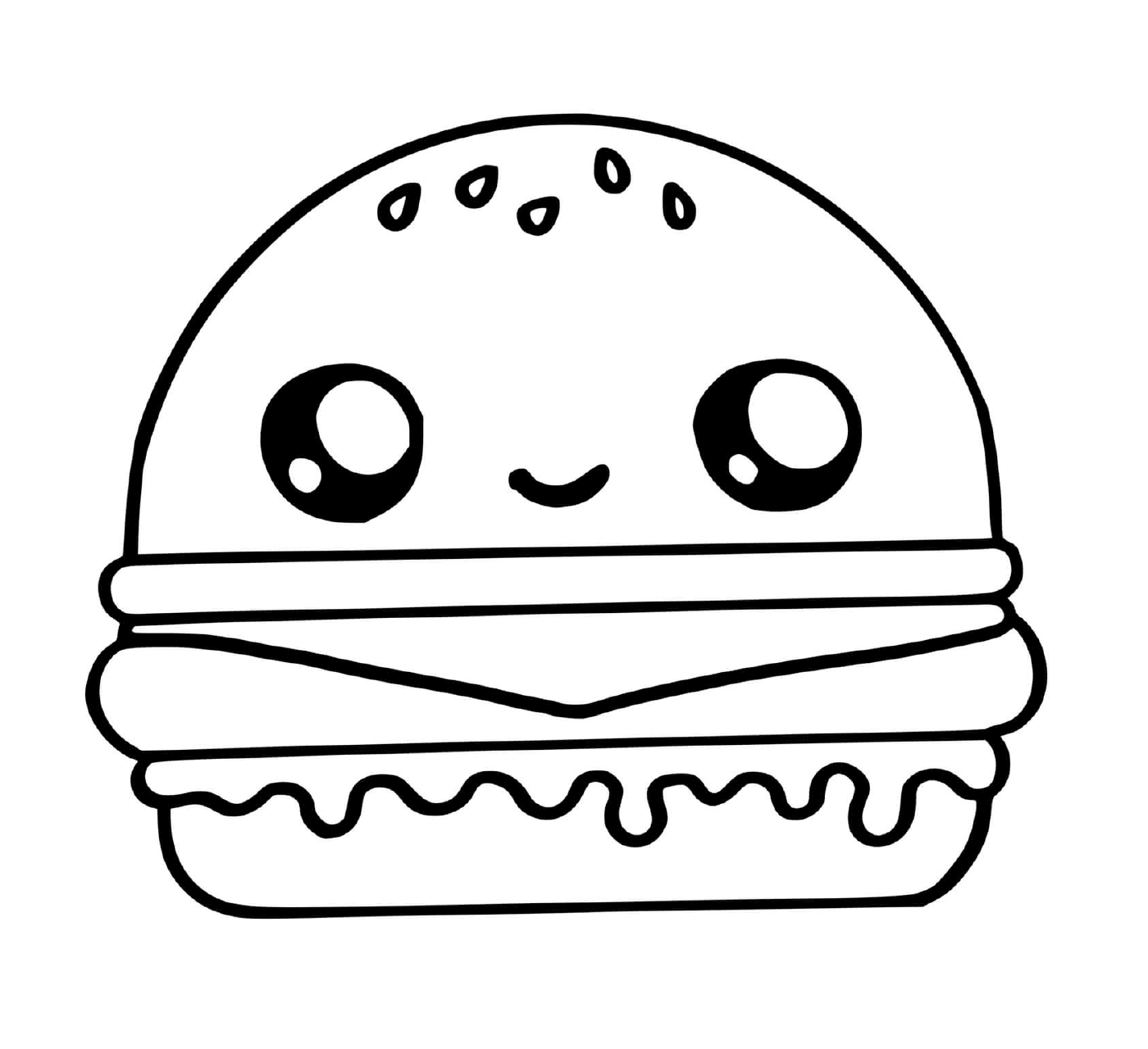  A cute hamburger 