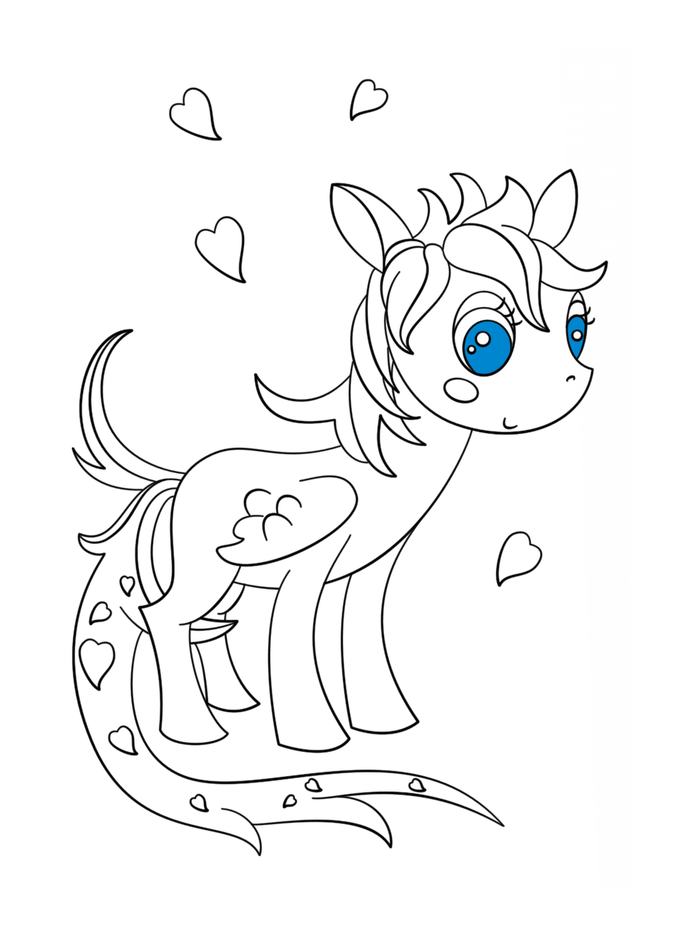  pony pegasus cute heart 