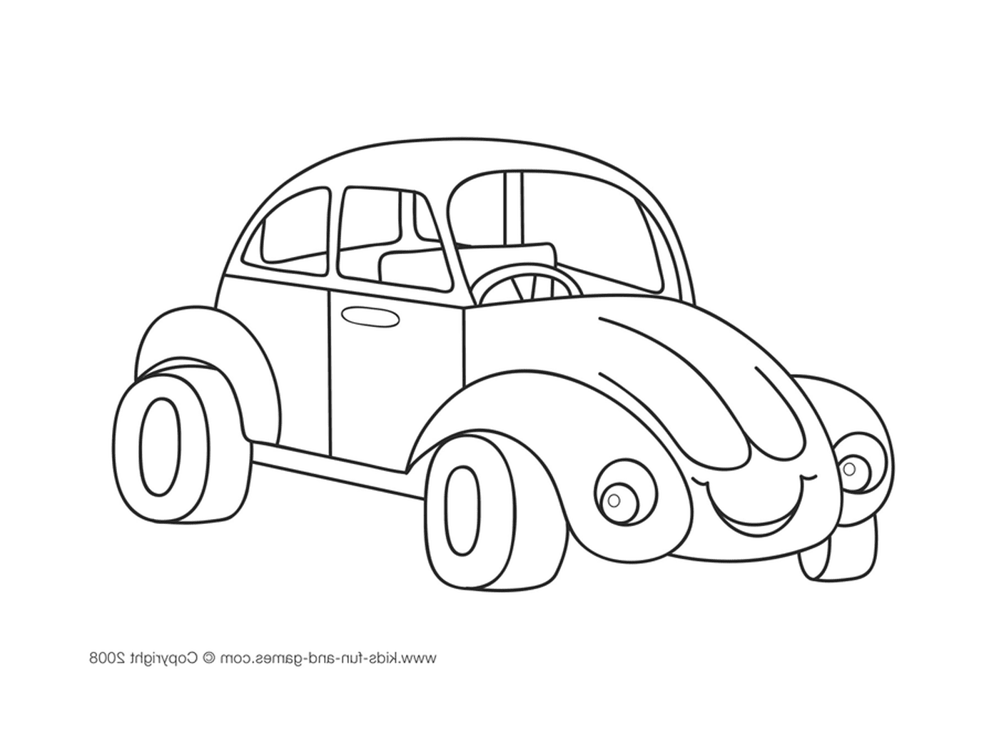 An old coccinelle car for children 