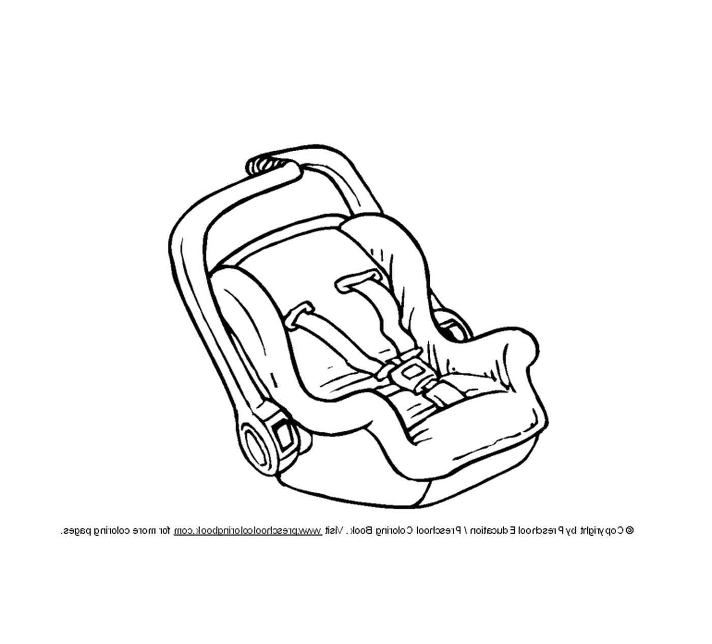  Un seggiolino auto per bambini 
