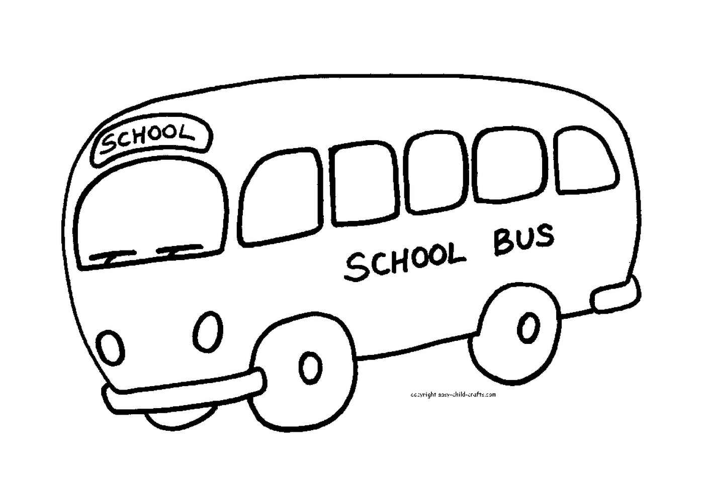  Ein Schulbus bereit, um die Schüler willkommen zu heißen 