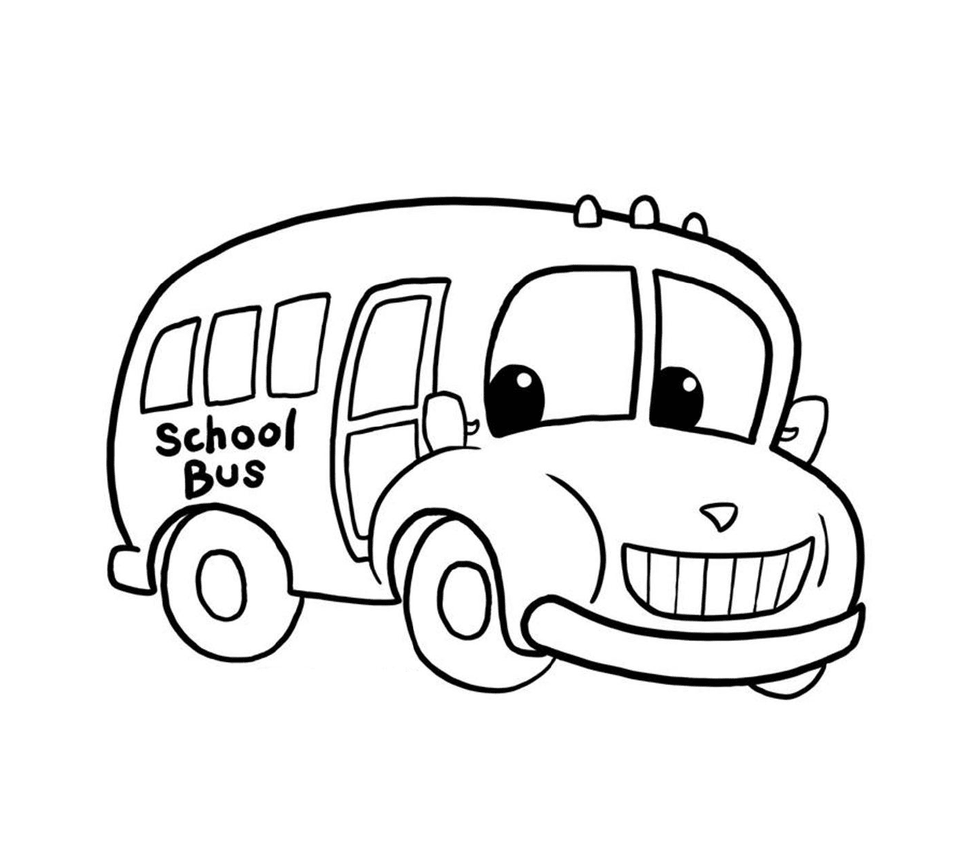  Un autobús escolar transporta a los niños 