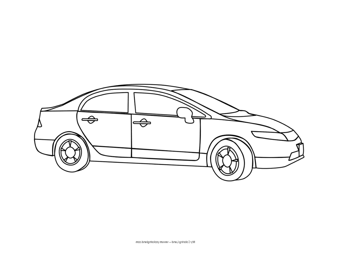  A black and white car 