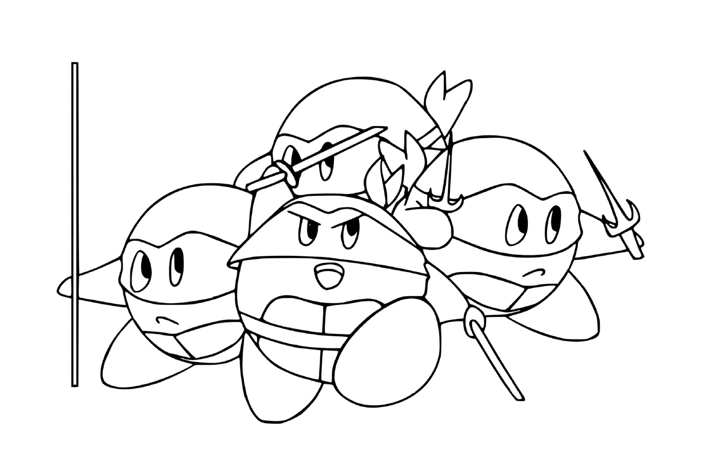  Kirby and the Ninja Turtles 