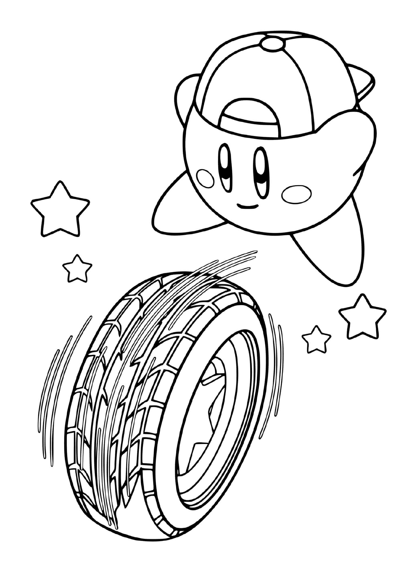  Enfriar Kirby lanzando una rueda rápida 