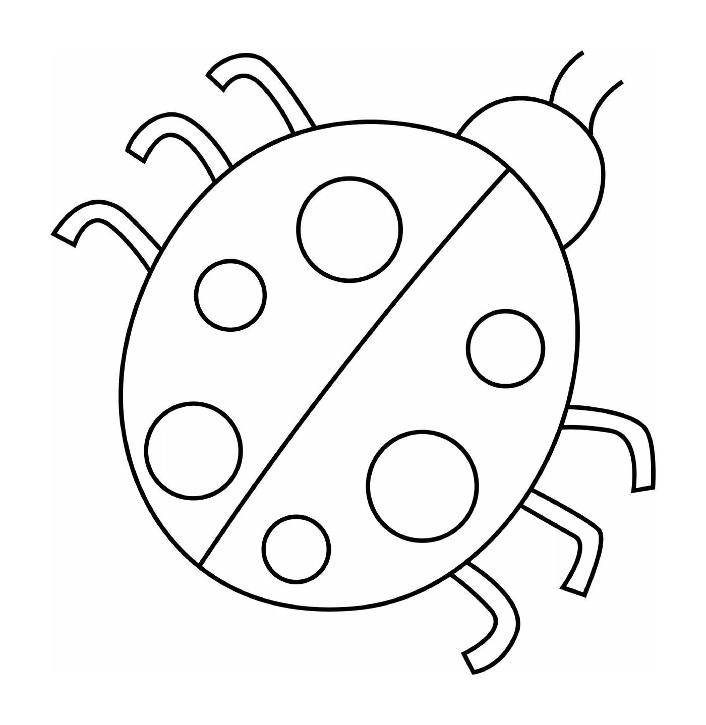  Easy to draw, a ladybug 