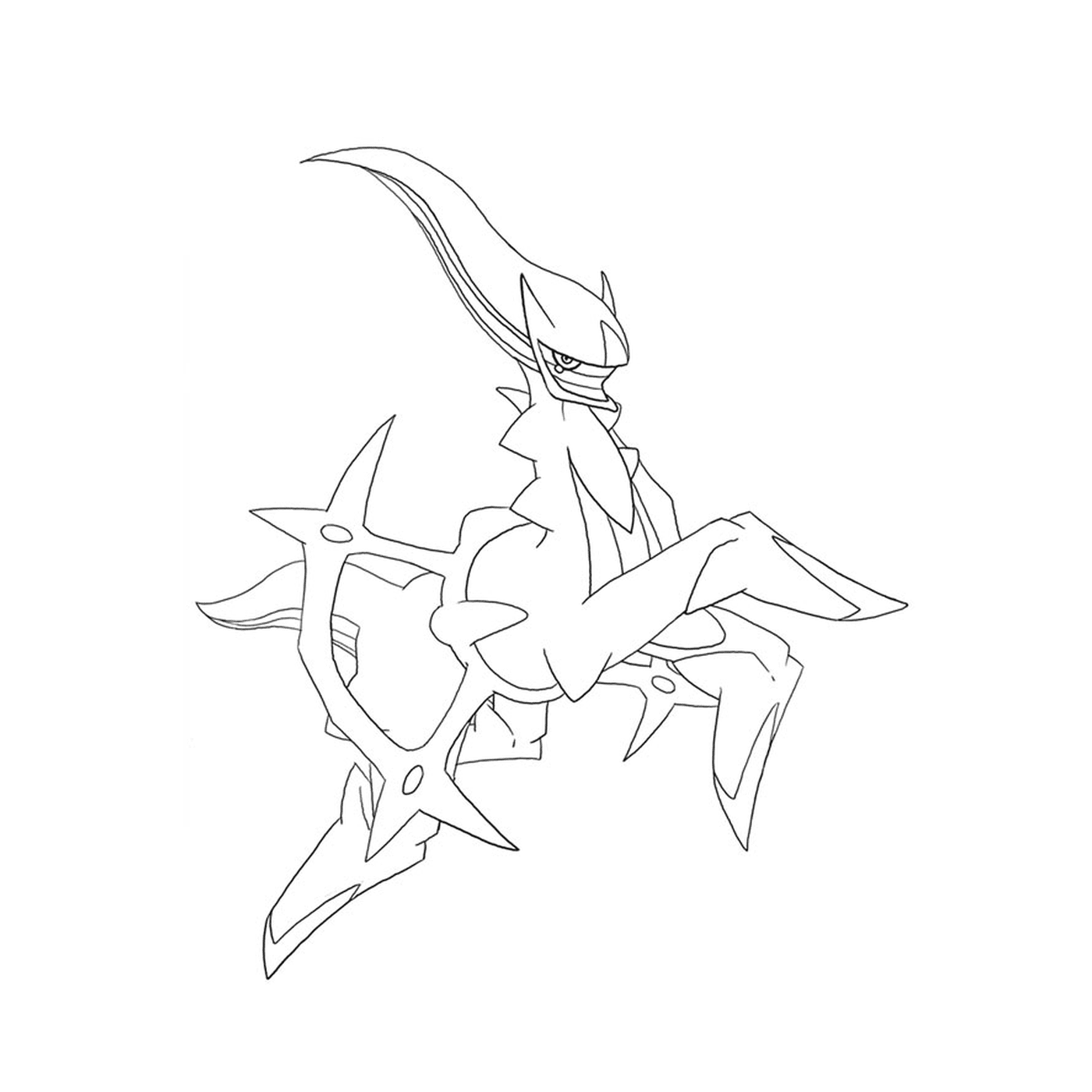  Arceus Pokémon gezeichnet 