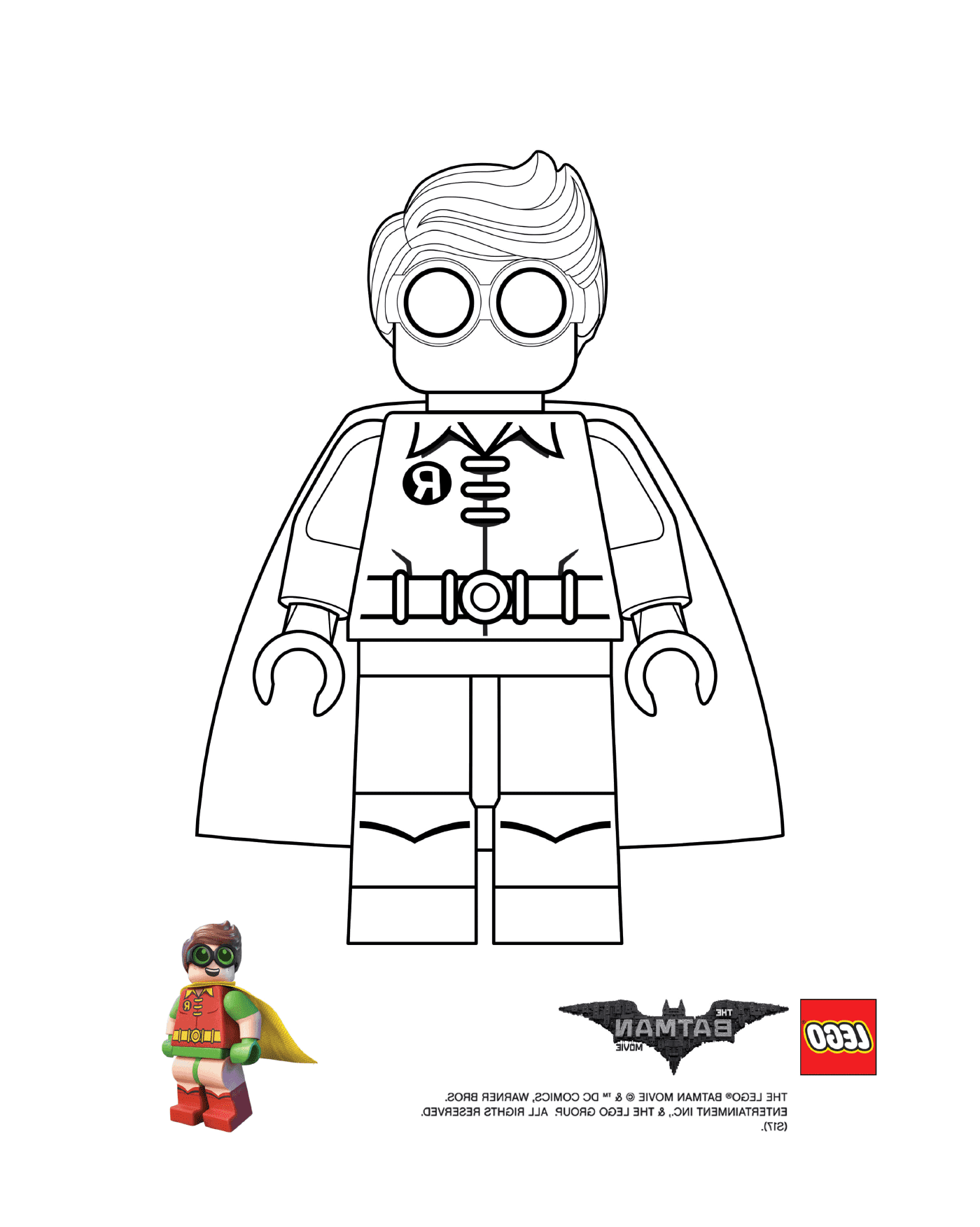  Robin Lego con costume 