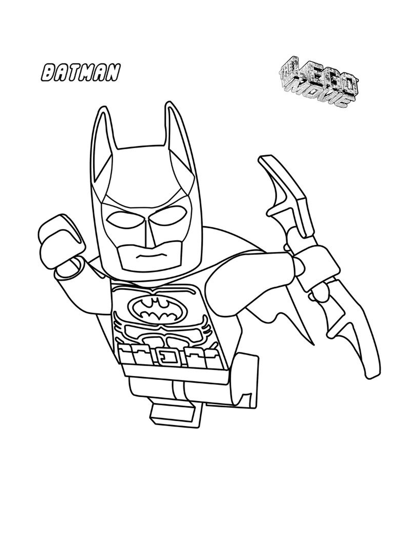  Batman Lego in the air 