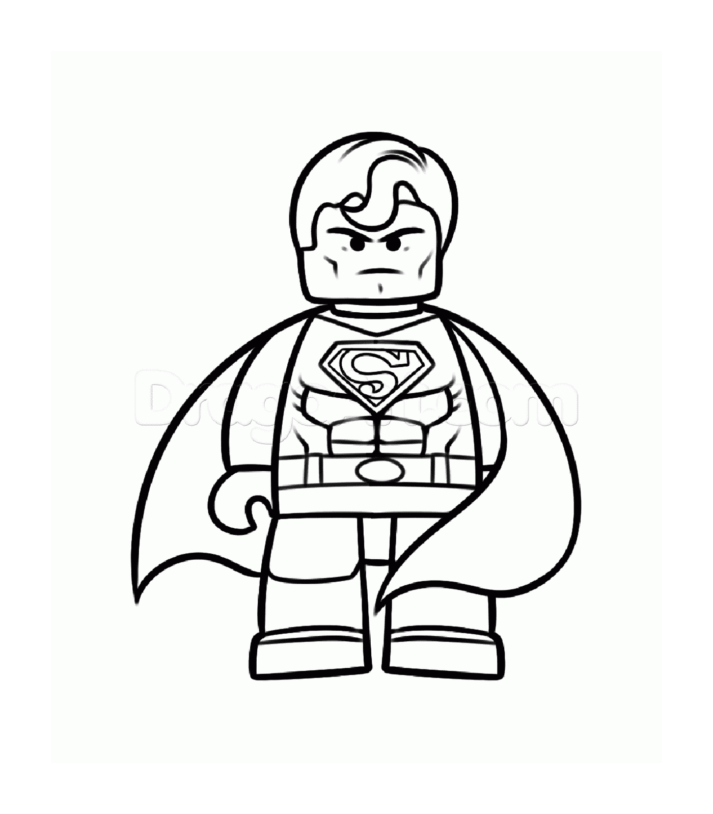  Superman angry with Batman Lego 