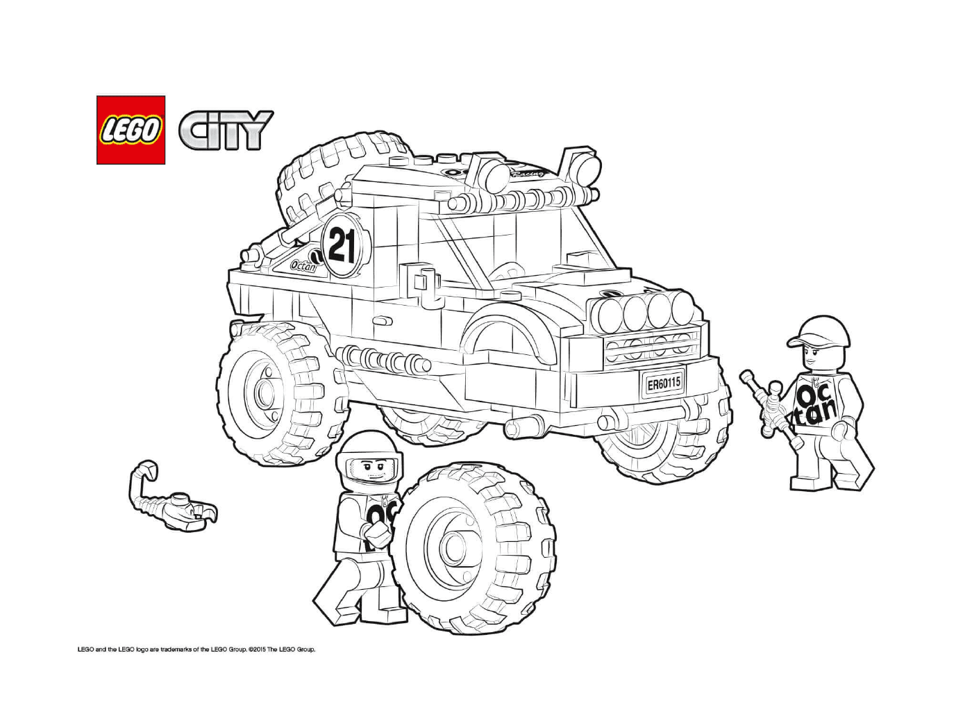 4x4 All-Terrain-Stadt Lego 