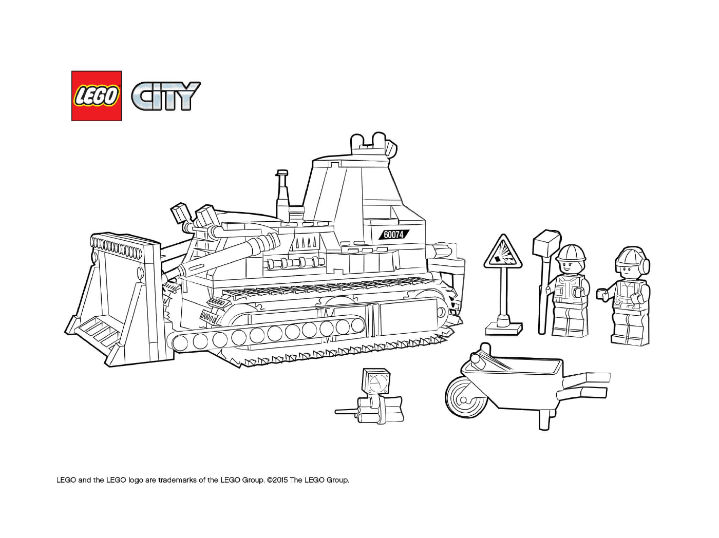  Bau von Bulldozer Lego Stadt 