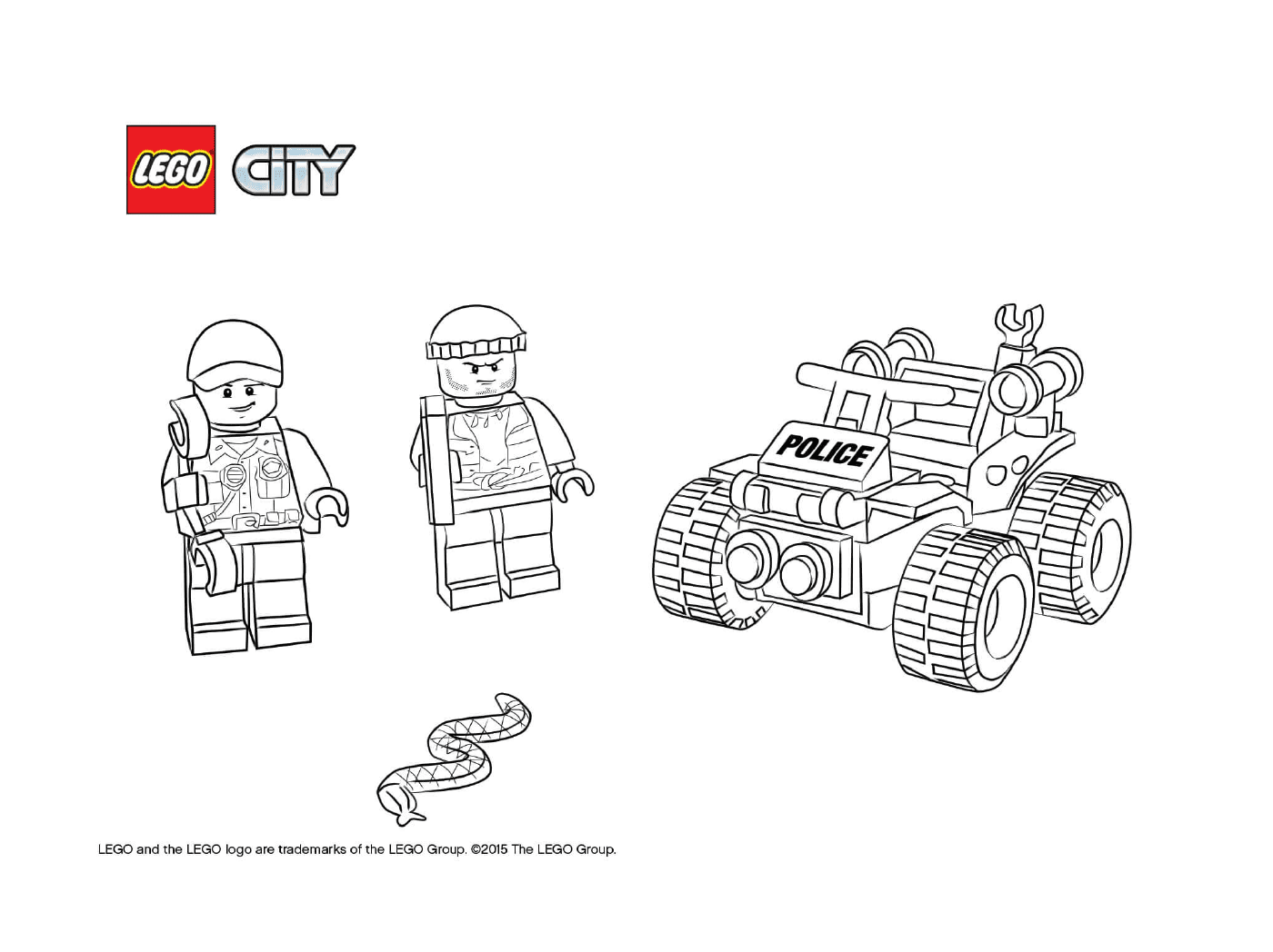  Patrulla de cuádruples de la policía de Lego City 