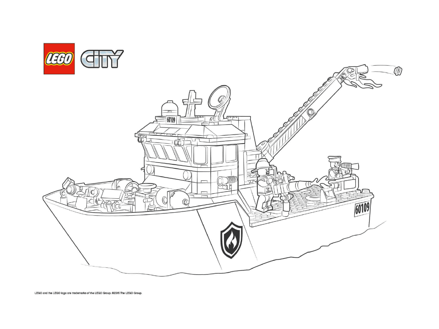  Корабль пожарных Лего-Сити 